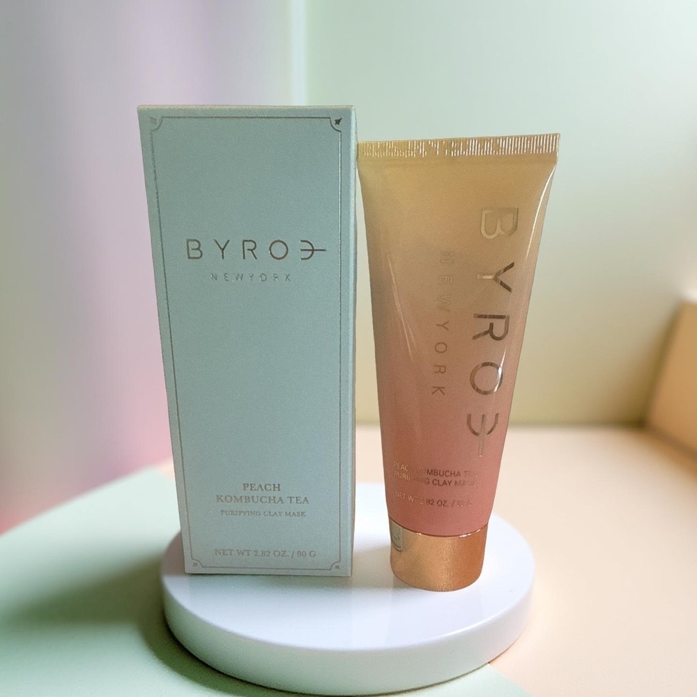 NIB•BYROE Peach Kombucha Tea Purifying Clay Mask